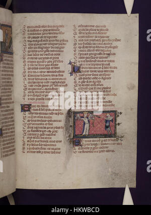 This illuminated manuscript, 'Le Roman de la Rose,' held by the ...