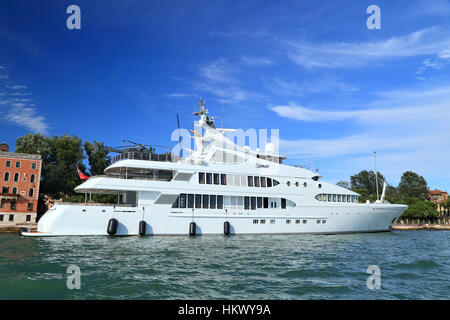 Luxury mega superyacht Samar, IMO 1008190 Stock Photo