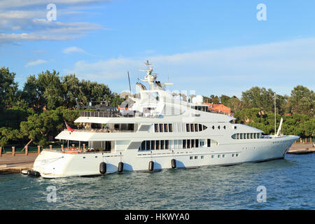 Luxury mega superyacht Samar, IMO 1008190 Stock Photo