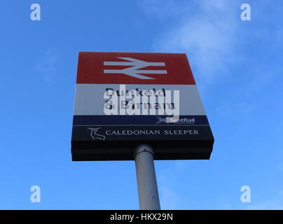 Dunkeld and Birnam Railway Station Perthshire Scotland January 2017