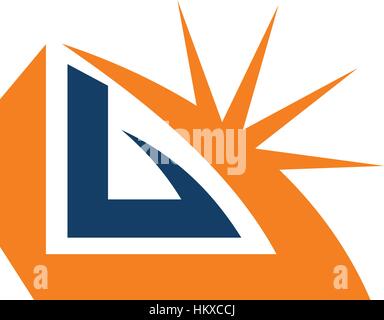 Star Swoosh Letter B A Stock Vector