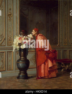 Brooklyn Museum - An Embarrassment of Choices, or A Difficult Choice (Un Embarras du Choix) - Jehan-Georges Vibert - overall Stock Photo