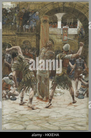 Brooklyn Museum - The Scourging on the Front (La flagellation de face) - James Tissot Stock Photo