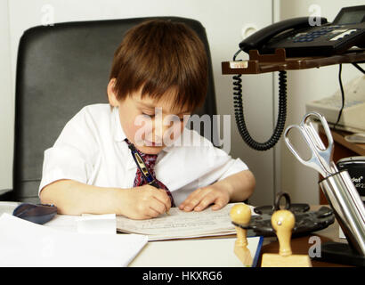 Junior account, junior-partner Stock Photo