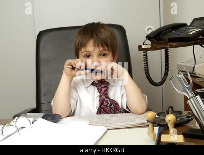 Junior account, junior-partner Stock Photo