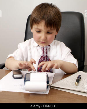 Junior account, junior-partner Stock Photo