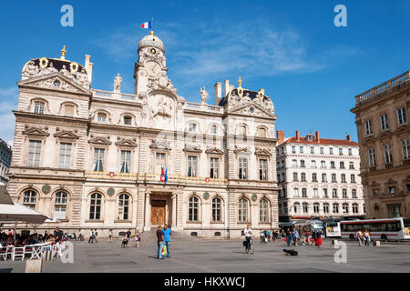 LYON, FRANCE - MAY 19: City Hall on Place des Terreaux. UNESCO World Heritage