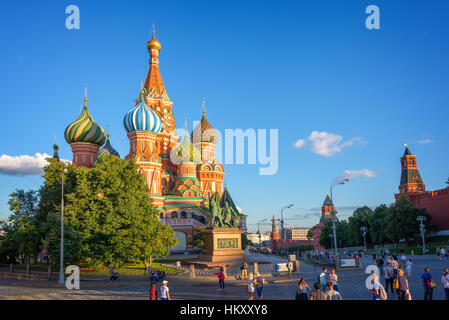 St Basil's cathedral on Red Square, Moscow, Russia Stock Photo