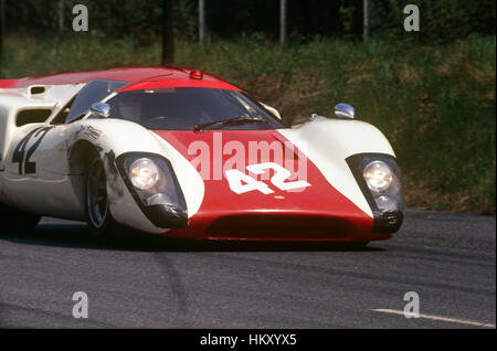 1969 Lola T70 sports car on track Stock Photo