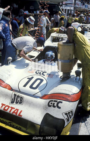 1976 Francois Migault French Gulf GR8 Le Mans 24 Hours 2nd FL Stock Photo