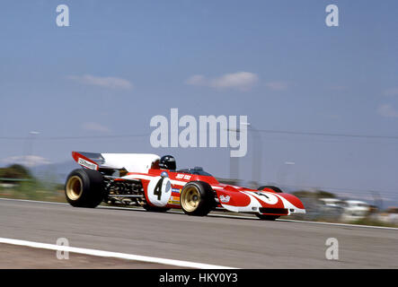 1971 Jackie Ickx Belgian Ferrari 312 Spanish GP 2nd GG Stock Photo