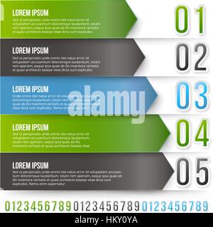 Green Arrows Infographics Stock Vector