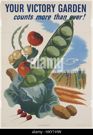 Your victory garden counts more than ever war poster Stock Photo - Alamy