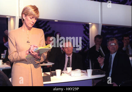 Broadcasting of TV programme Crimewatch with presenter Jill Dando - Tuesday 23rd February 1999 Stock Photo