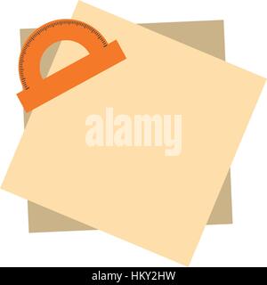 Protractor angle meter icon vector illustration graphic design Stock Vector