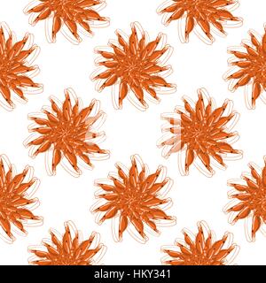Cooked Red Shrimps Seamless Pattern Stock Vector