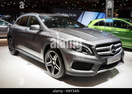 BRUSSELS - JAN 12, 2016: Mercedes-Benz GLA 180d on display at the Brussels Motor Show. Stock Photo