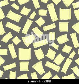 Set of Old Papers Seamless Pattern Stock Vector