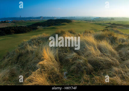 St Andrews from Jubilee Links Golf Course, St Andrews, Fife Stock Photo
