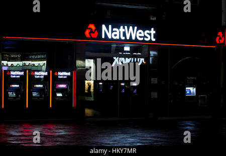 NEWCASTLE, UK - 29 NOVEMBER 2016.  Natwest bank branch in Newcastle Upon Tyne Stock Photo