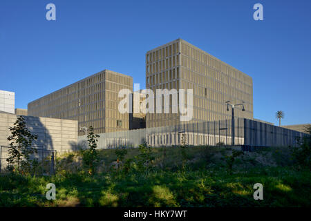 New headquarters building of the Federal Intelligence Service, Bundesnachrichtendienst, BND, Chausseestrasse, Berlin, Germany Stock Photo
