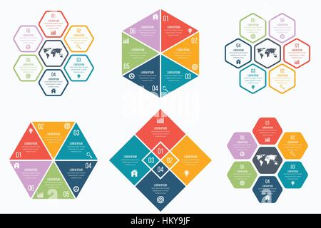 Set with infographics Stock Vector