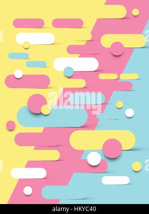 Abstract background design with shapes melting into each other. Vector illustration Stock Vector