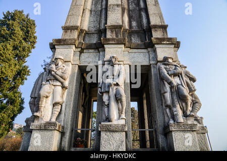 War memorial in Pallanza, Italy Stock Photo