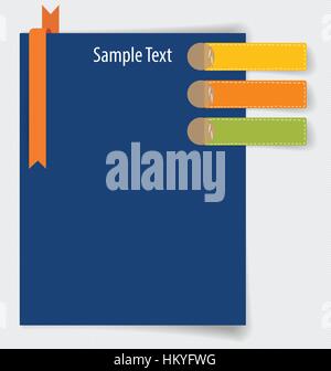 Collection of various papers, paper designs ready for your message. Vector illustration. Stock Vector