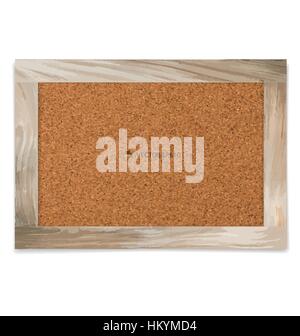 Cork board in a wood frame. Vector illustration Stock Vector