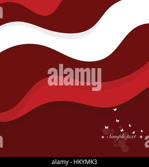 Abstract vector background with red layers. Vector illustration. Stock Vector
