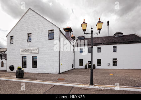 DALWHINNIE, SCOTLAND - July 14: Dalwhinnie distillery, highest distillery in Scotland on July 14, 2012 in Dalwhinnie, Scotland Stock Photo