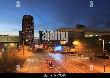 A Night of Phoenix in Arizona Stock Photo