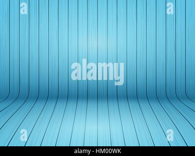 Curved wooden background interior. Vector Stock Vector