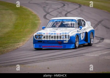 Ford Capri racing car at Goodwood Festival of Speed 2014 Stock Photo