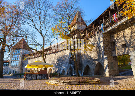 Sunny day in Danish King's Garden with castle walls and towers Stock Photo