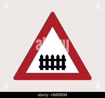 Traffic sign icon road level Stock Vector