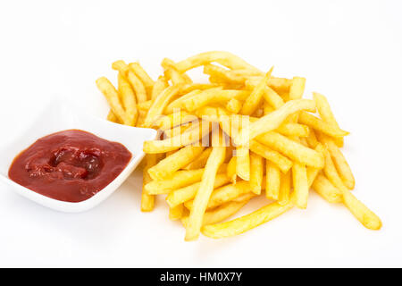 Fast food assortment on white Stock Photo