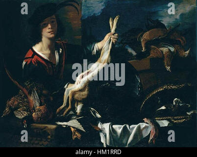 This still-life painting by Jacopo Chimenti, also known as Jacopo da Empoli, depicts a collection of games and objects in a highly detailed and expressive composition. The work reflects Chimenti’s mastery in portraying everyday objects with a focus on texture and light, common to Italian Baroque still-life traditions. Stock Photo