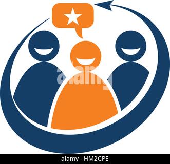 Global Leadership Teamwork Solutions Stock Vector