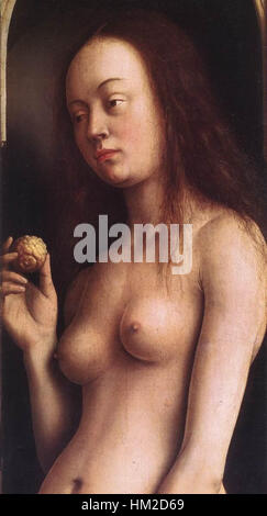 Jan van Eyck - The Ghent Altarpiece - Eve (detail) - WGA07639 Stock Photo