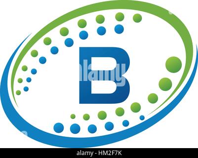 Health Infinity Motion Solution Initial B Stock Vector