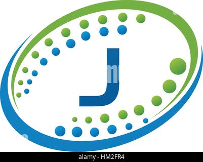Health Infinity Motion Solution Initial J Stock Vector