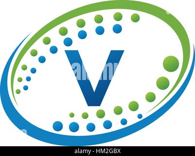 Health Infinity Motion Solution Initial V Stock Vector