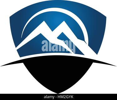 Shield Mountain Stock Vector