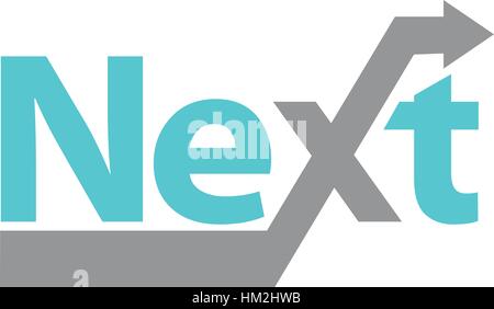 Next Logo Stock Vector