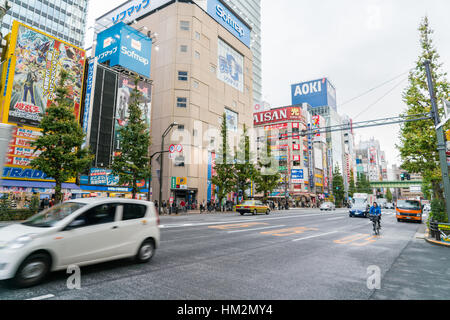Tokyo, Akihabara. NOVEMBER 26, 2015.  Akihabara in tokyo. Akihabara gained the name Akihabara Electric Town for being a major shopping center for hous Stock Photo
