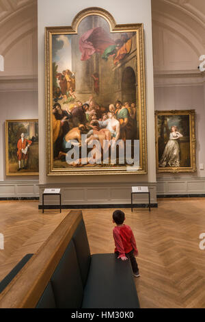 Museum of Fine Arts Boston MA galleries collection gallery entrance Stock Photo