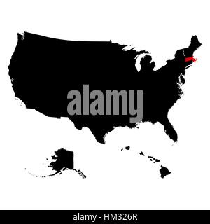 map of the U.S. state  Massachusetts Stock Vector