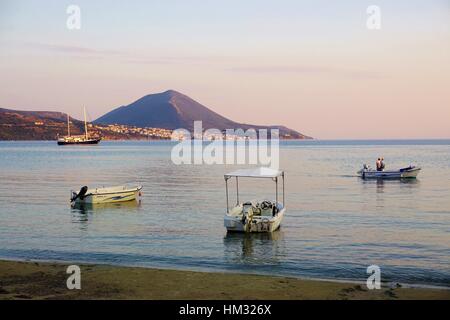 View of Navarino Bay overlooking Pylos in Messenia, Greece Stock Photo